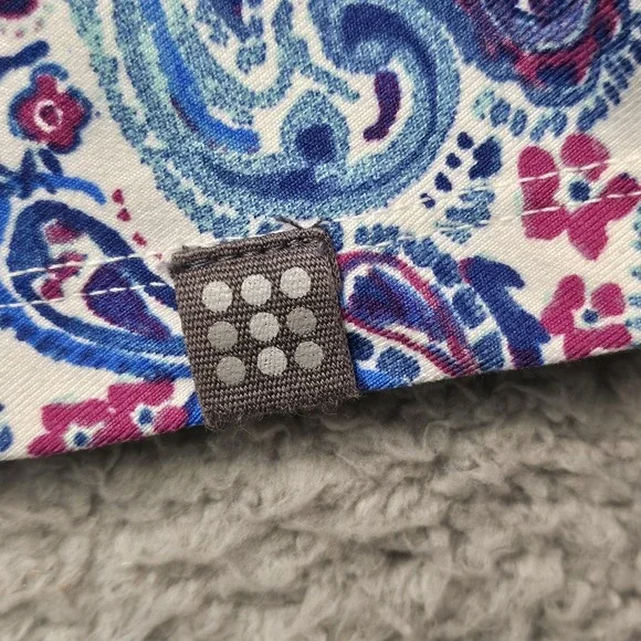 Title Nine Dress M Floral Paisley Pocket Athleisure Beach Pickleball Tennis Prep - Picture 7 of 15